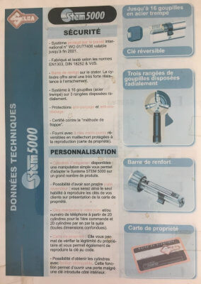 photo sur l'explication de la pose d'un cylindre sécurisé