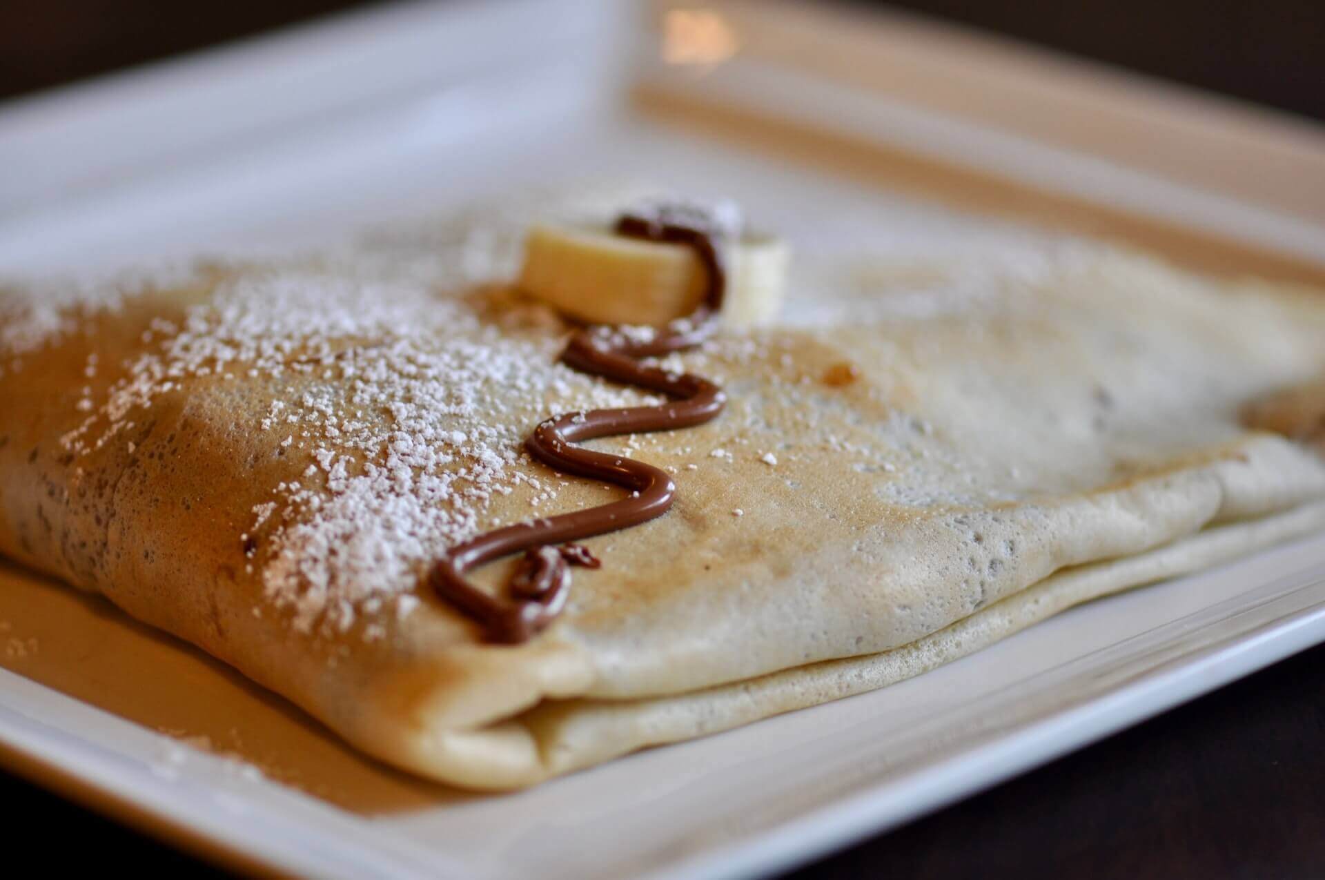 aigues mortes restaurant l entracte photo d'une crèpe